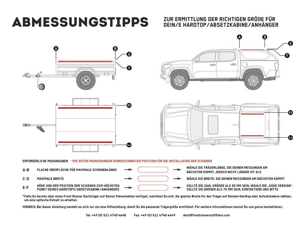 Ute Canopy or Trailer with OEM Track Slimline II Rack Kit / 1345mm(W) X 2570mm(L)