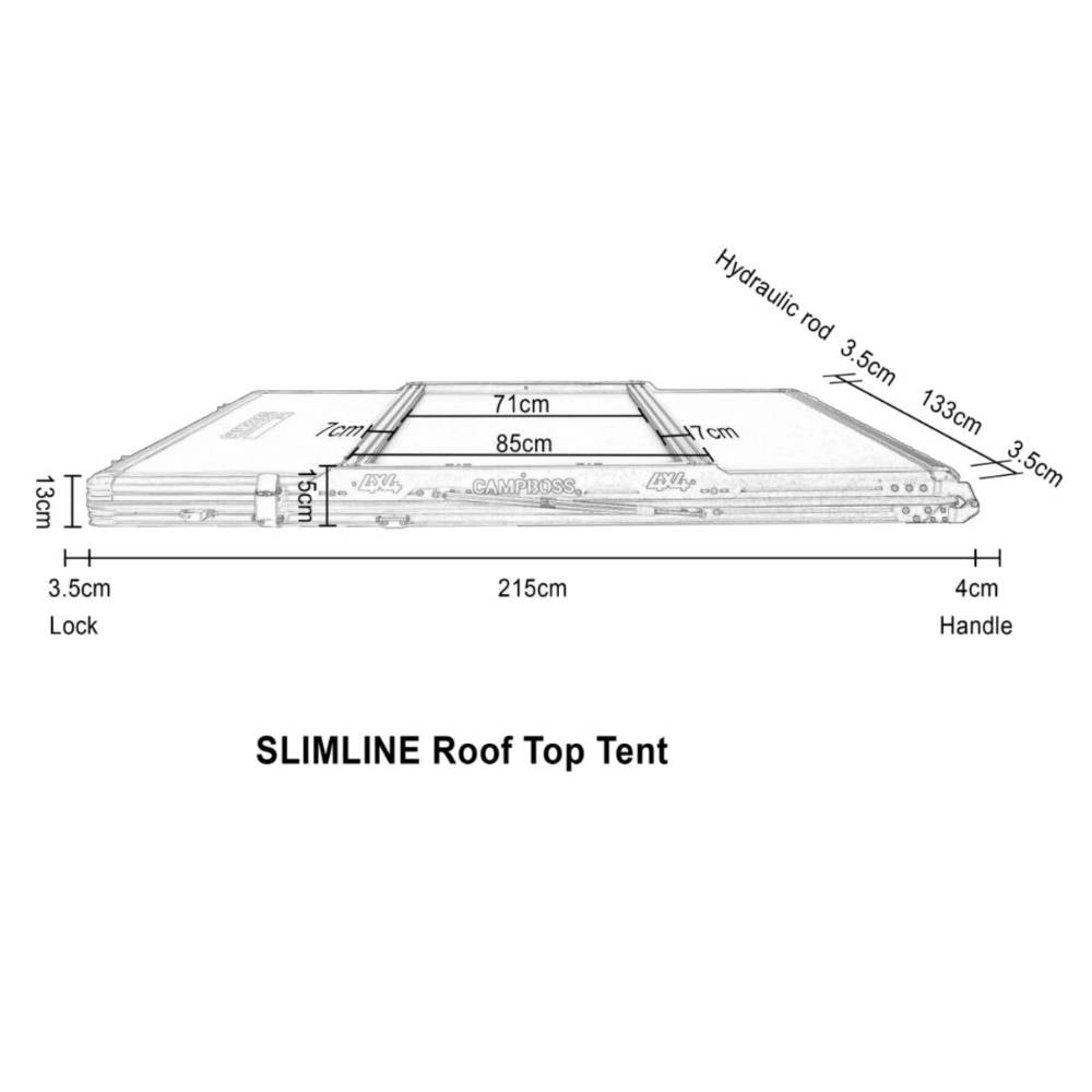 Slimline 1.2 Rooftop Tent