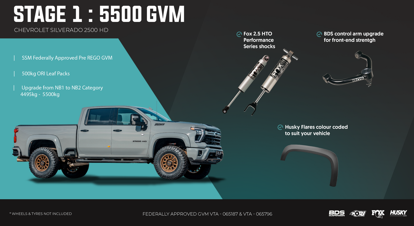 ORI Chevrolet Silverado 2500HD 2020 - 2026 GVM Package - Stage 1: The Weekender Family Getaway
