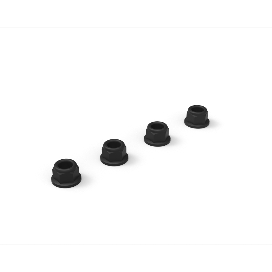 XC906 - M8 Flange Nyloc Nut Stainless Steel Pack 4