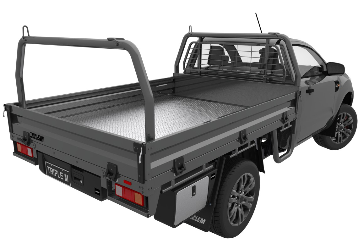 Triple M steel ute tray fitted to a dual cab on the Sunshine Coast