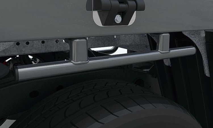 Triple M Quick Hitch rope rail on a steel ute tray