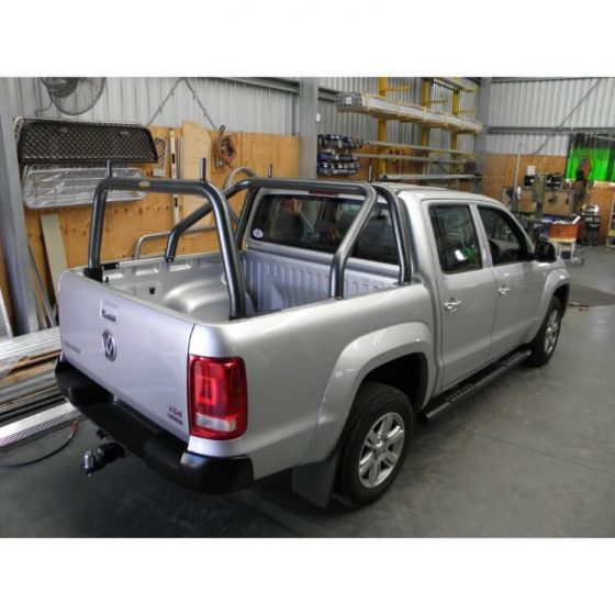 VW Amarok Rear Style Rack with Pins in Hammer Tone finish TheUTEShop Products